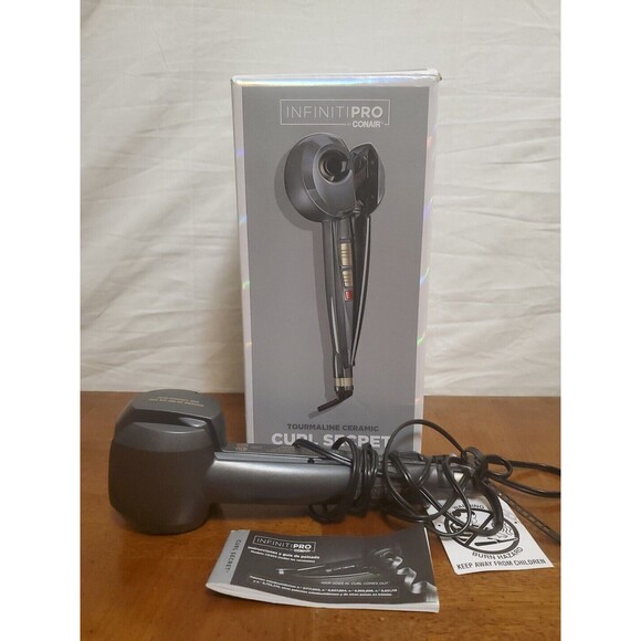 Conair Infiniti Pro Ceramic Curling Iron Curl Secret Hair Gray in Box CD203NN - Picture 1 of 7